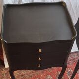 Pair of black bedsides