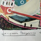 Belle Lithographie marine de Jacques Bouyssou (1926-1997)
