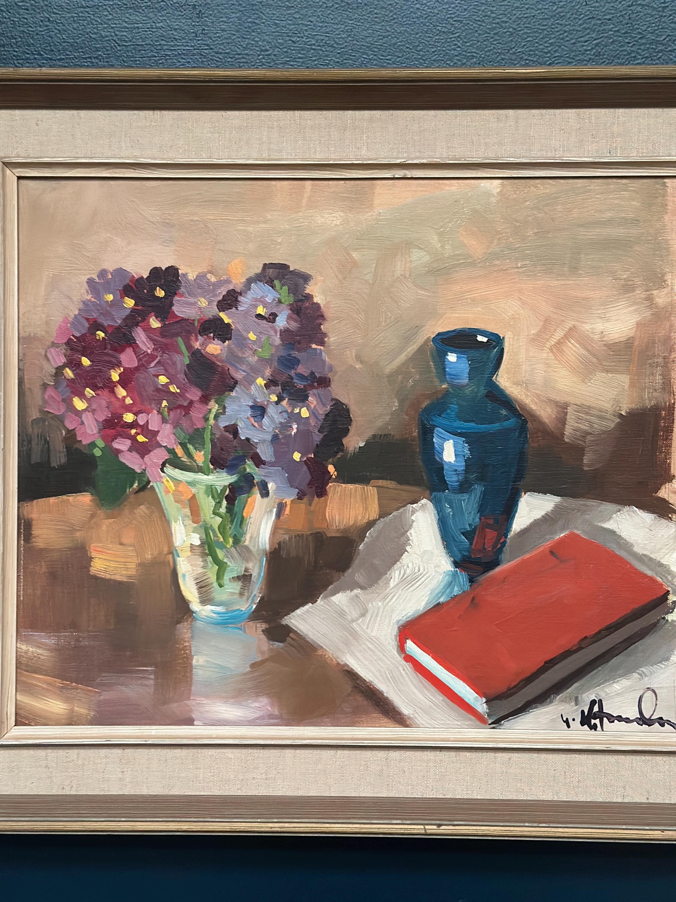 Original Swedish Oil on Canvas – “Still Life” – Signed – Vintage & Framed