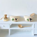 Pair of vintage flower cup bowls