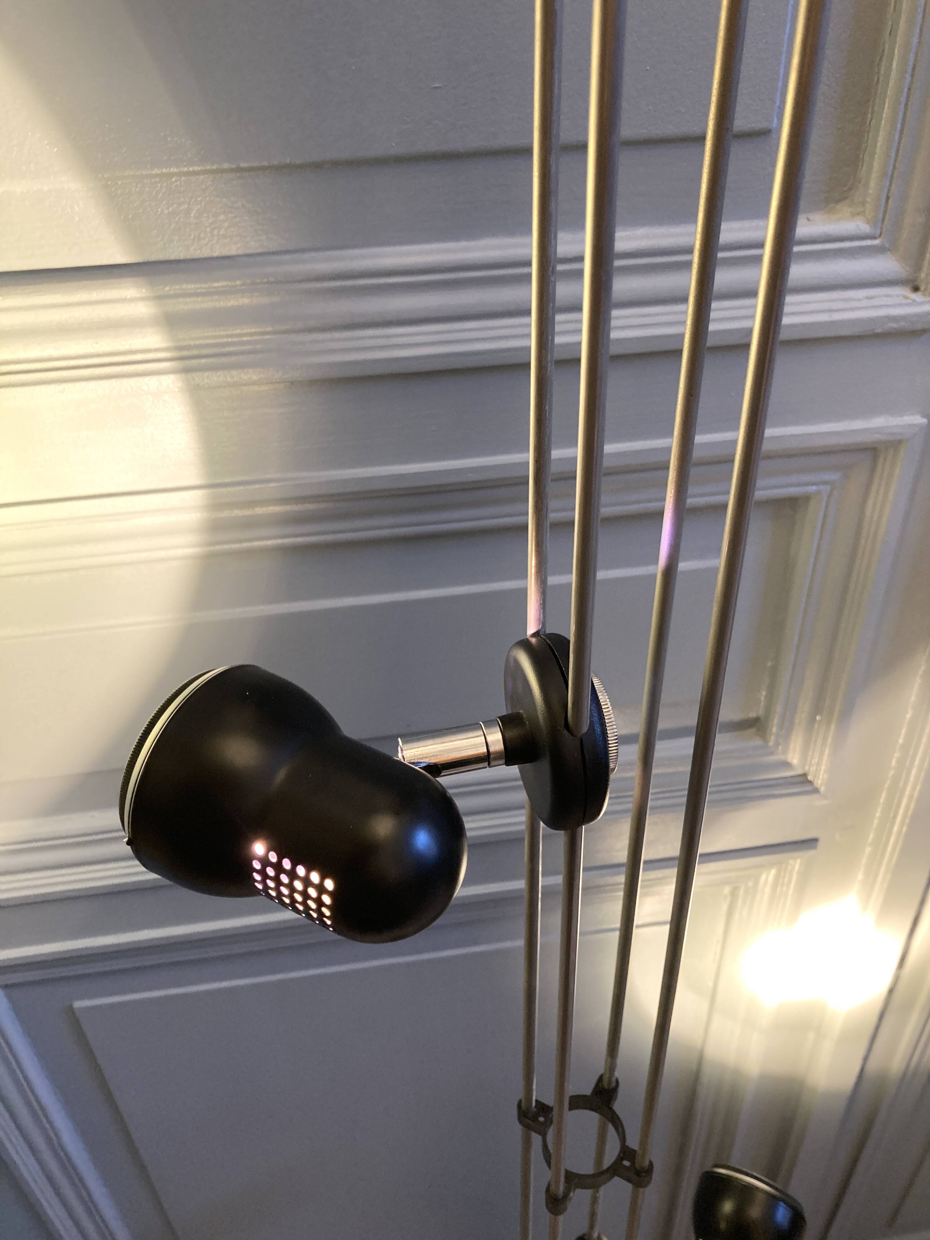 Adjustable and orientable light column 1980 for massive.