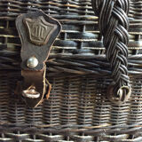 Bressan basket in blackened rattan