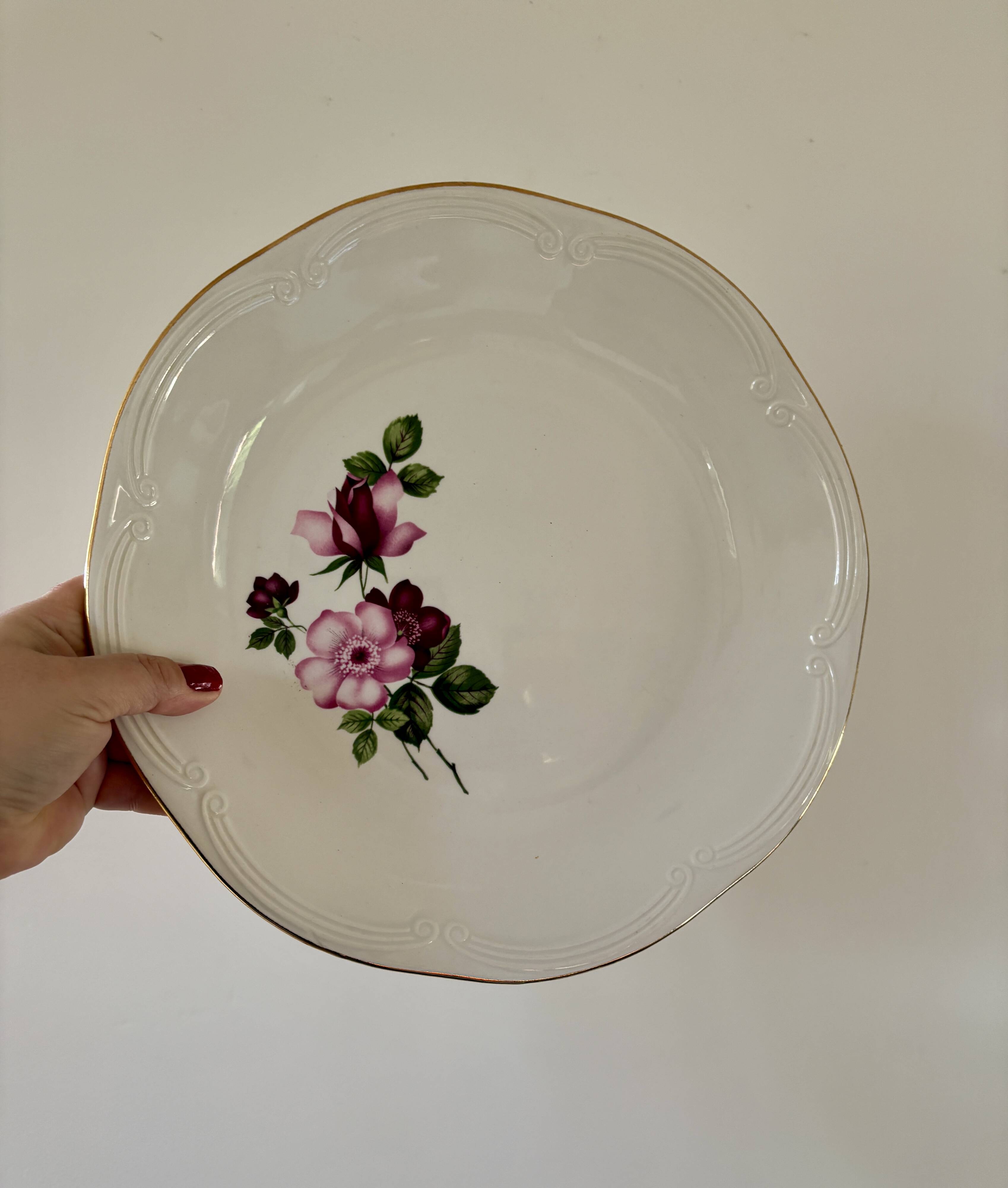 Set of 2 vintage round dishes - Chinon de Gien model