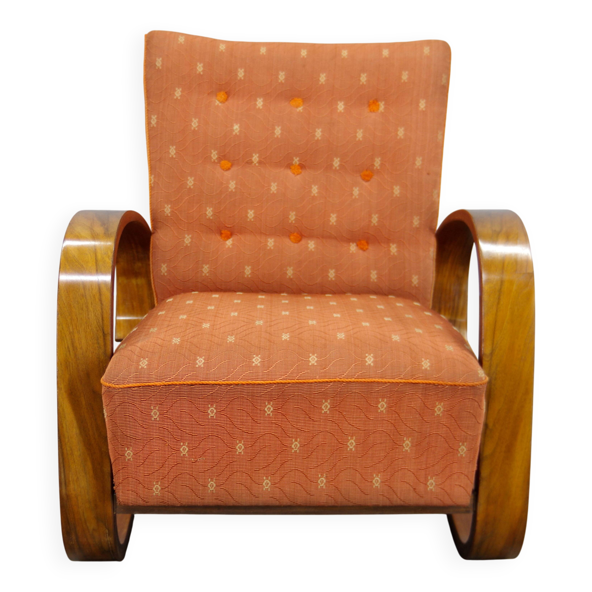 Tank Armchair by Miroslav Navratil, Laminated Bentwood, 1930s