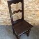Old chair lorraine bois chevillé early XXth vintage