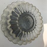 Ceiling round glass transparent vintage