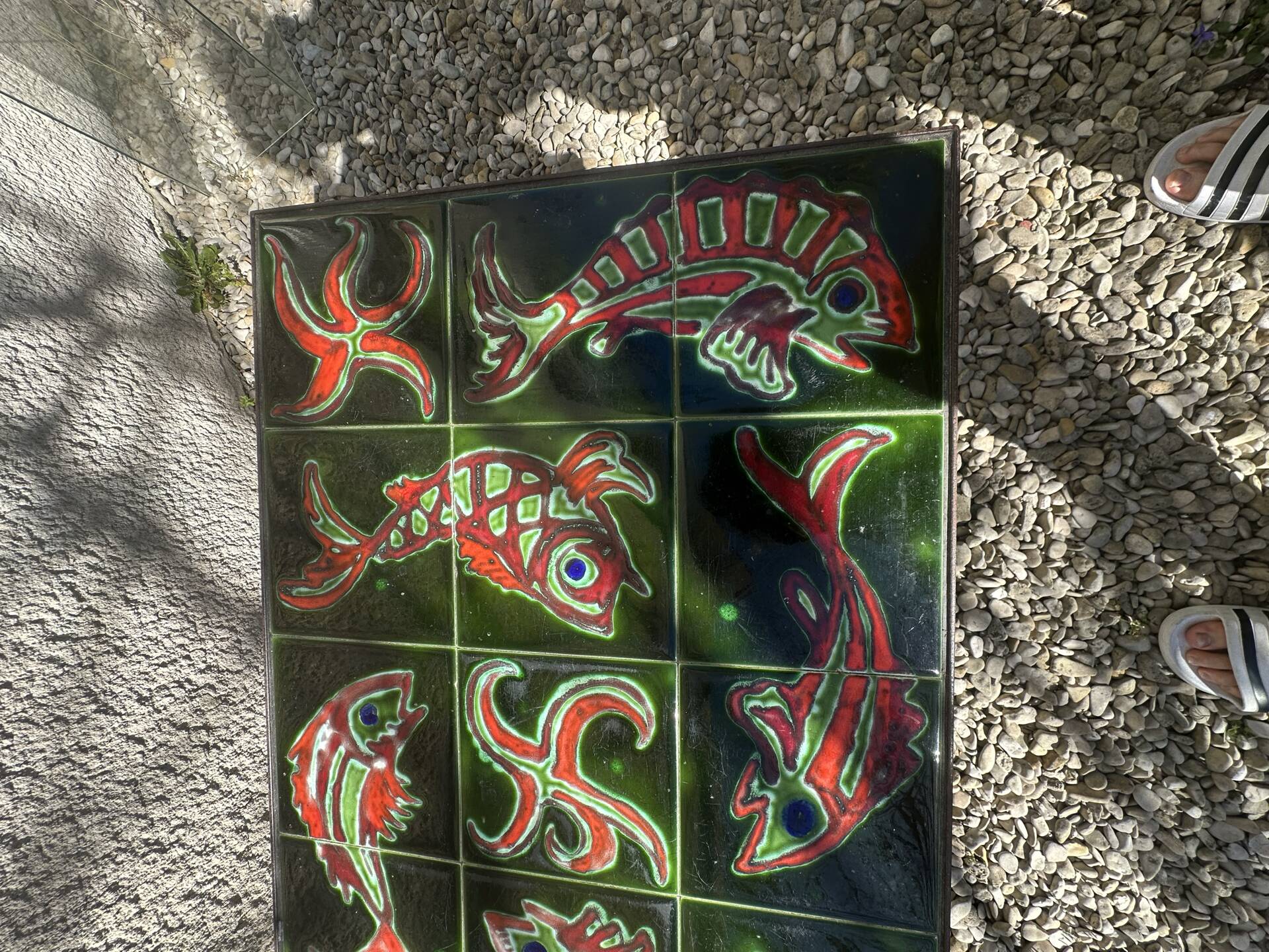 Vintage ceramic coffee table