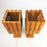 2 lampes scandinaves en pin 1960