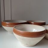 Set of 7 stackable stoneware bowls