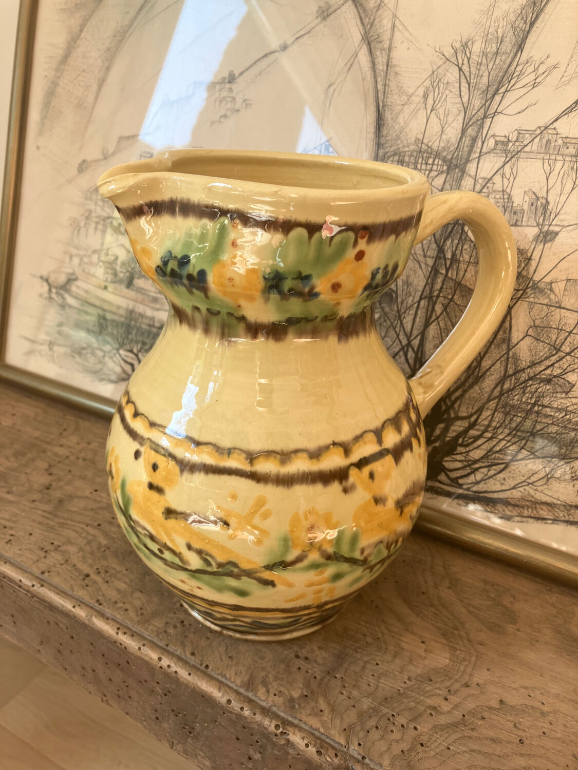 Savoyard pottery pitcher