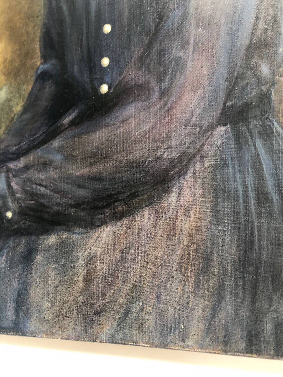 Oil portrait of a young girl by Paul Hulin