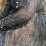 Oil portrait of a young girl by Paul Hulin