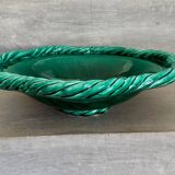 Large glazed ceramic platter from Vallauris