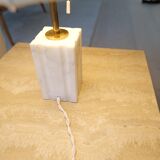 Mid-century solid marble table lamp Bergbom Sweden 1960s