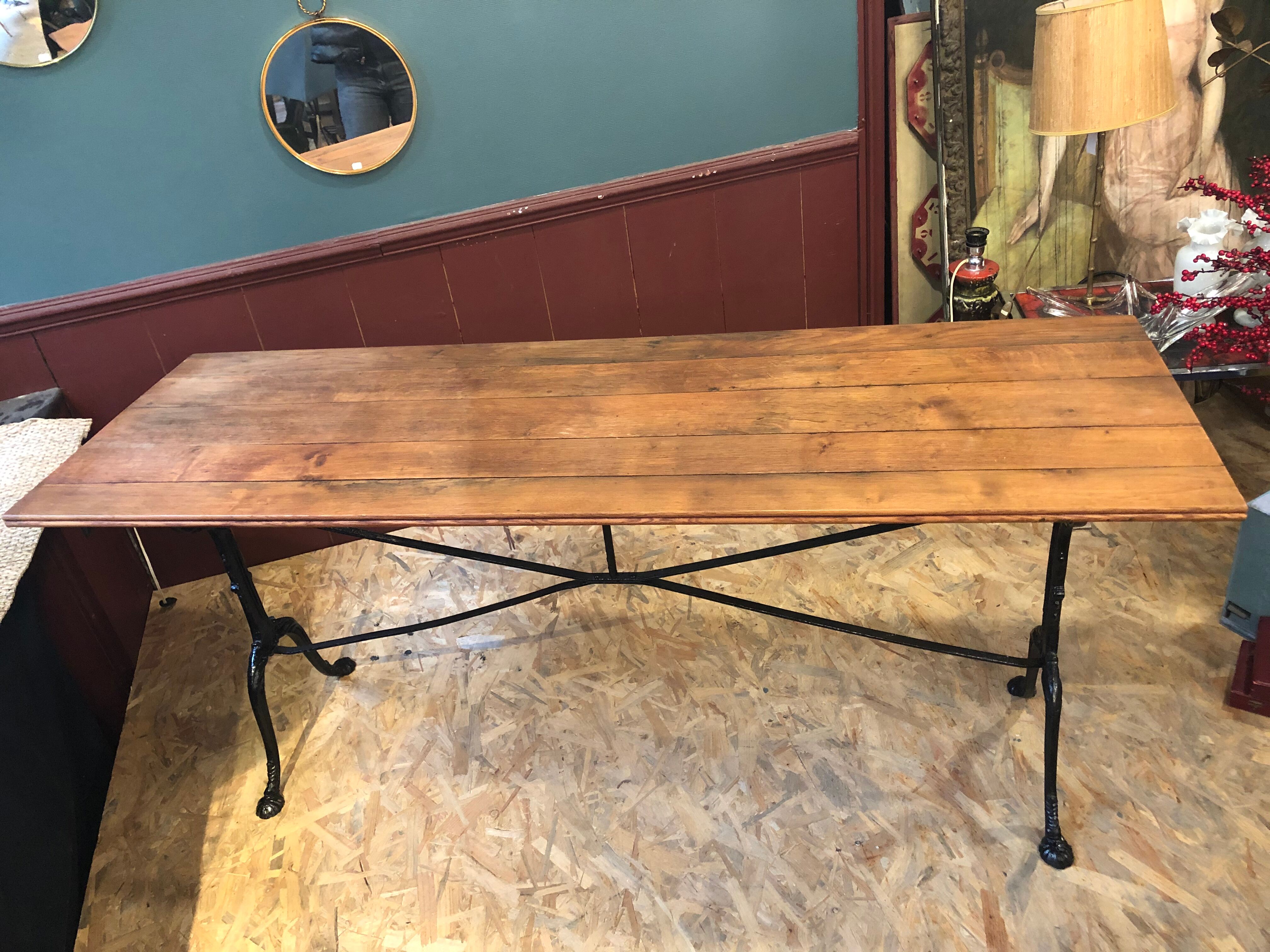 Table de bistrot console