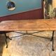 Table de bistrot console