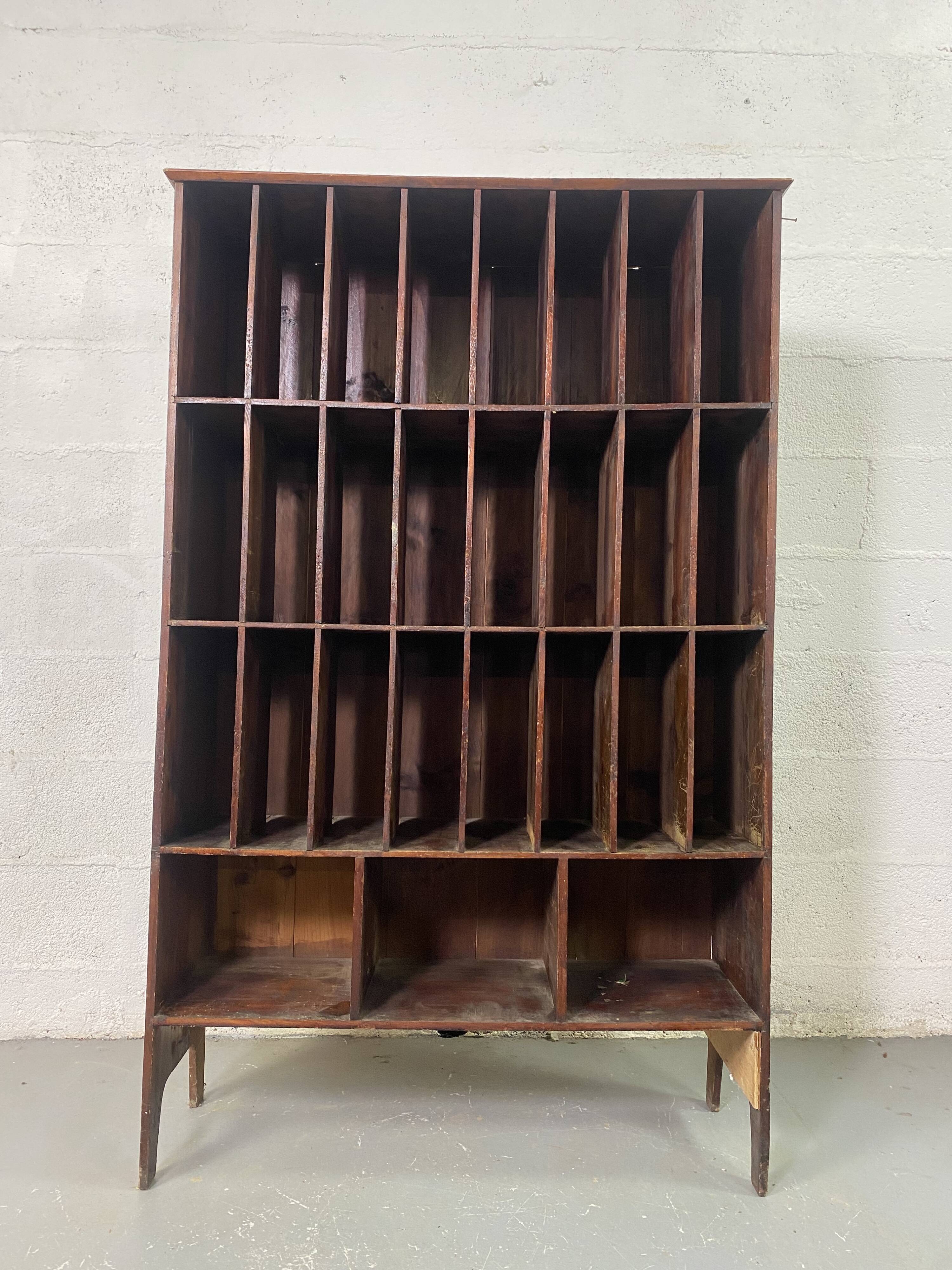 Wooden handcrafted craft furniture for postal sorting