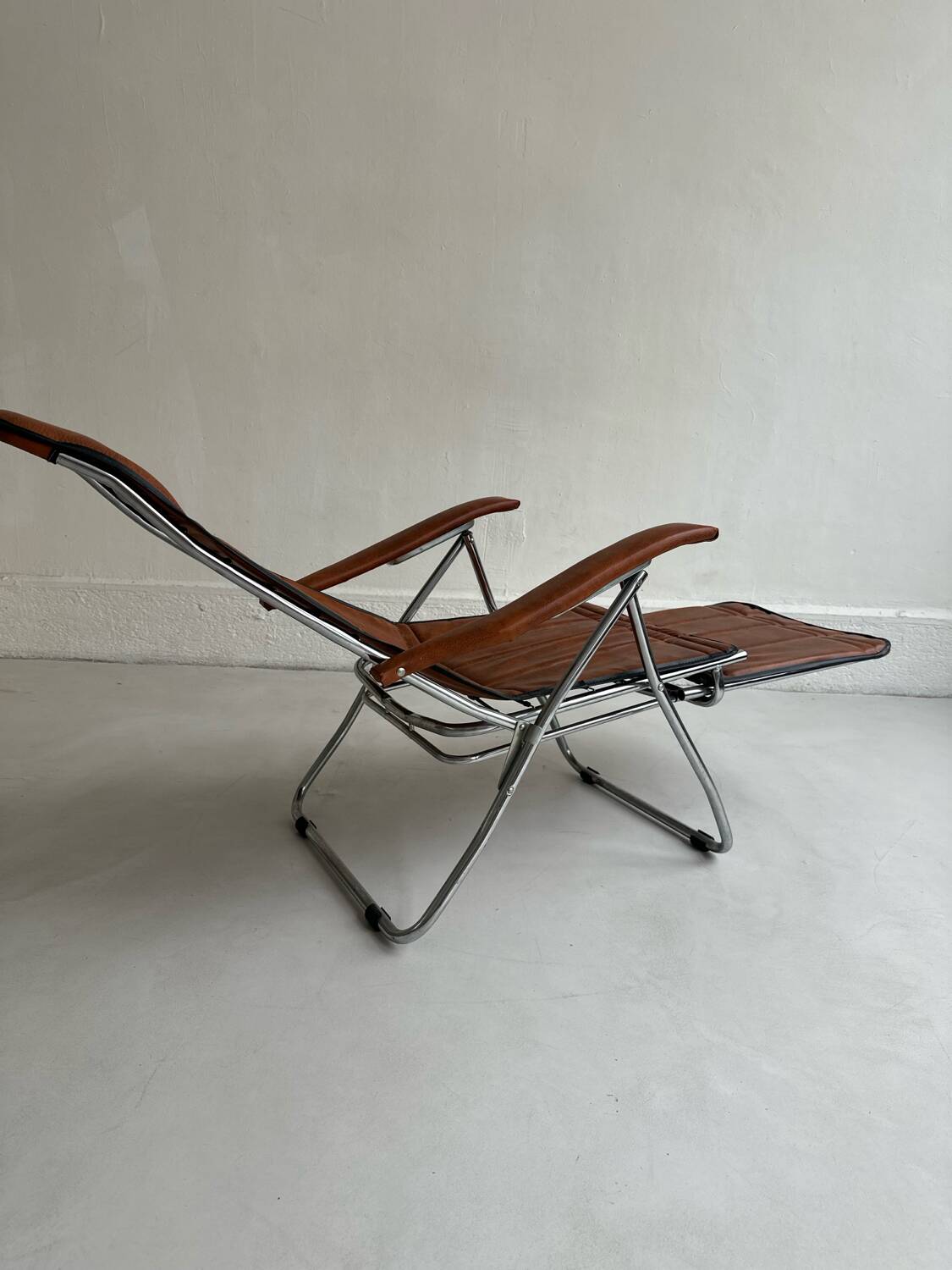 Authentic vintage reclining armchair