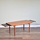 Midcentury teak extending coffee table by Mcintosh