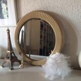 Vintage 1970 ceramic mirror