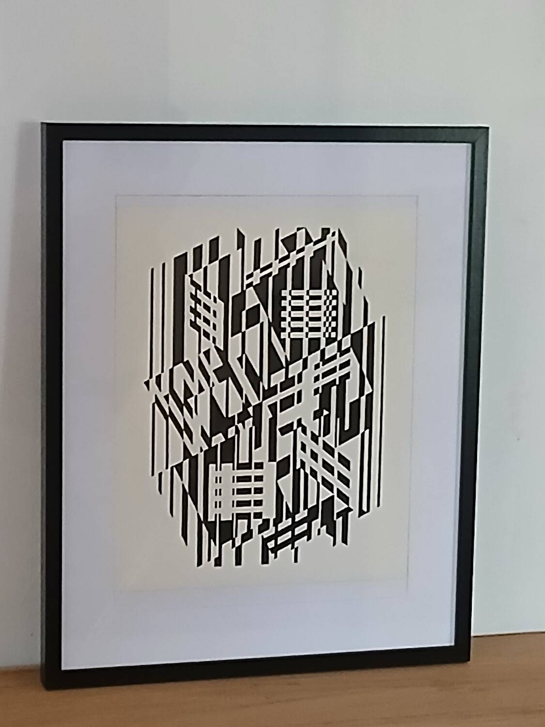 Victor vasarely sérigraphie d'après l'œuvre afa 1955