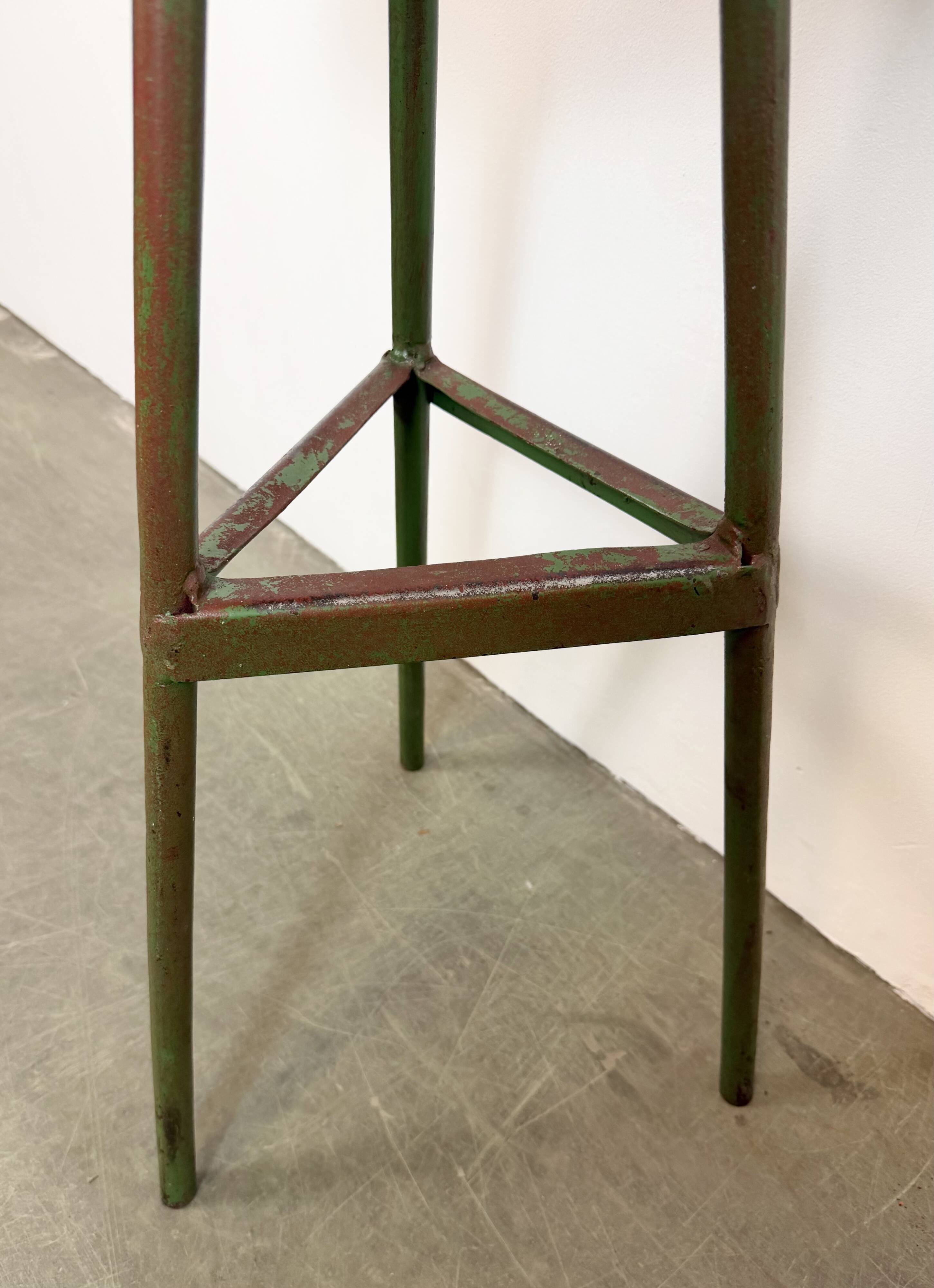Green Industrial Workshop Stool, 1960s