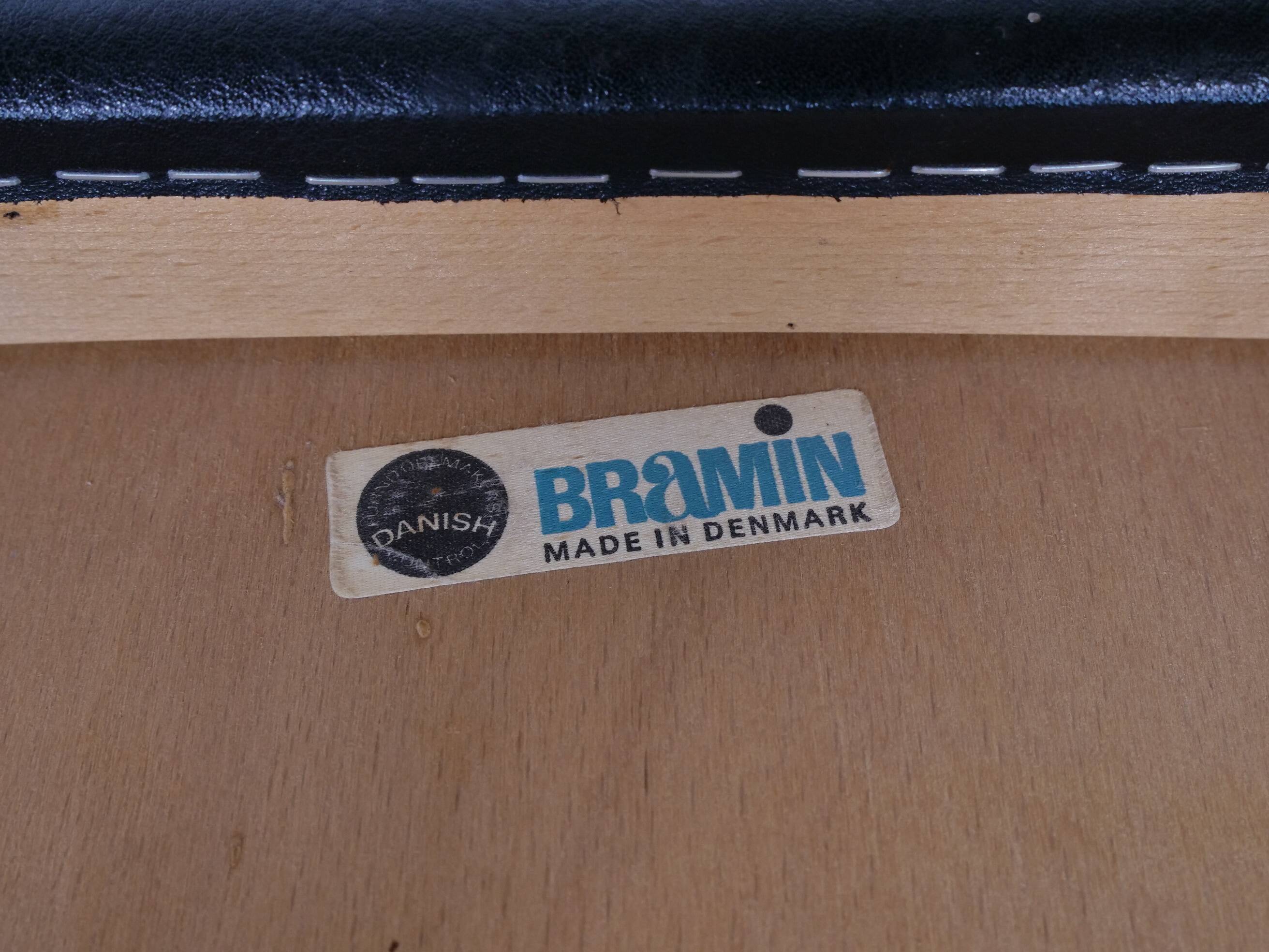 Chaises de salle à manger en teck HW Klein pour Bramin années 1960