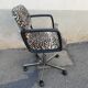 Vintage leopard fabric office chair