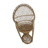 Rattan doll chair