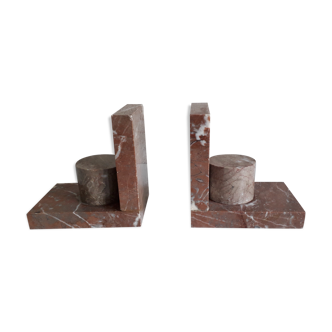 Pair of antique marble bookends