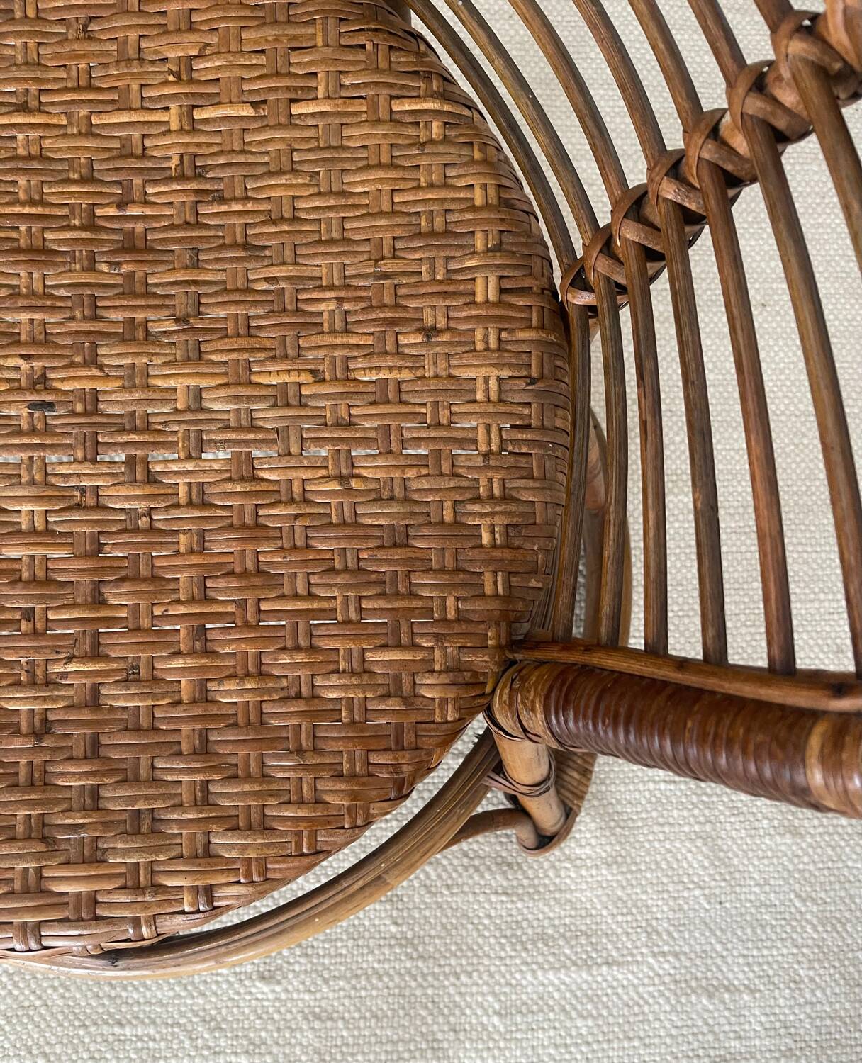 Rattan armchair 1960