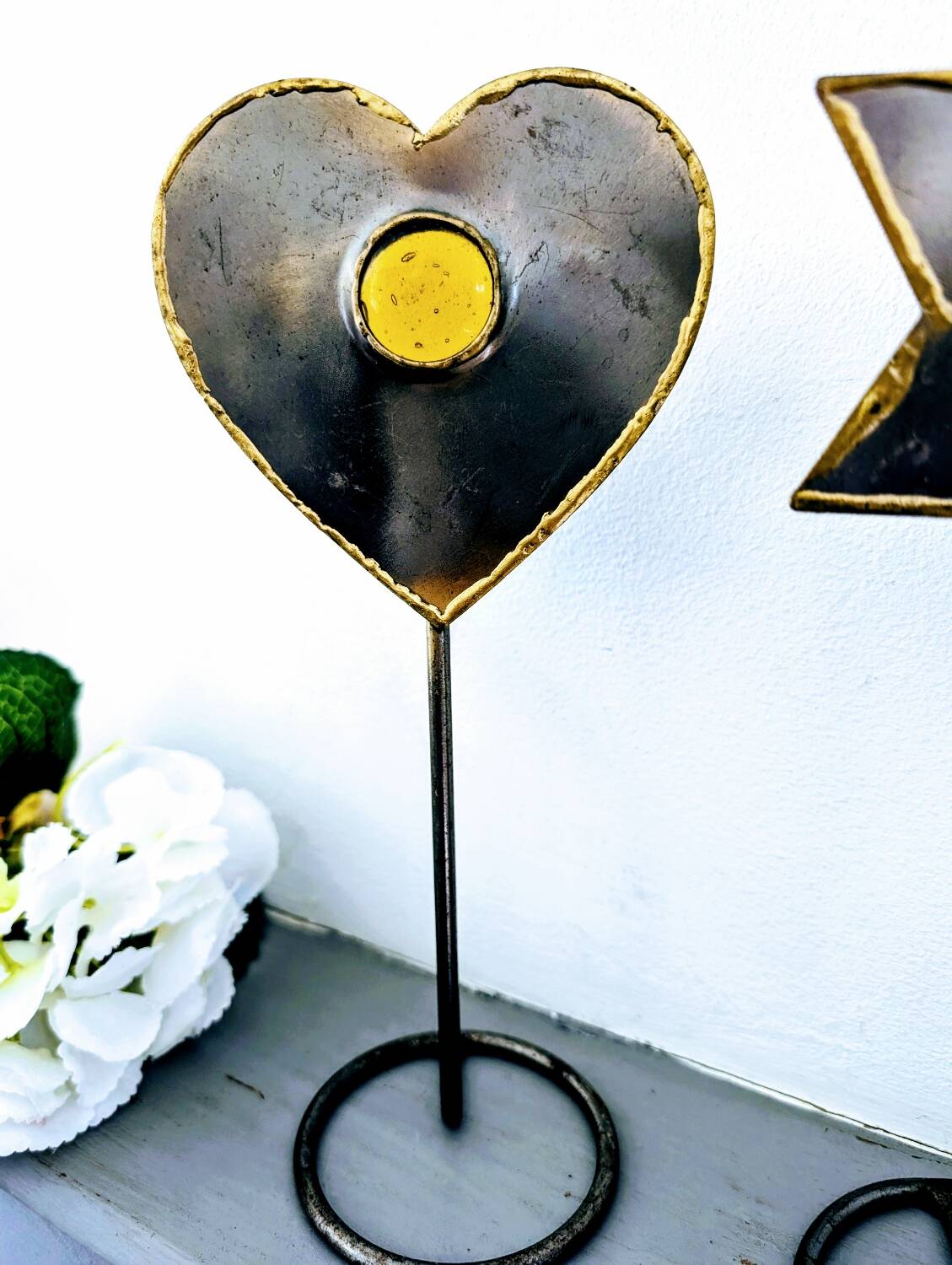 Pair of vintage candle holders