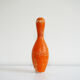 Pin bowling orange wood