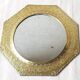 Hexagonal brass mirror 28x28cm