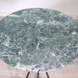 Iron and marble vintage side table, Italy 1980s