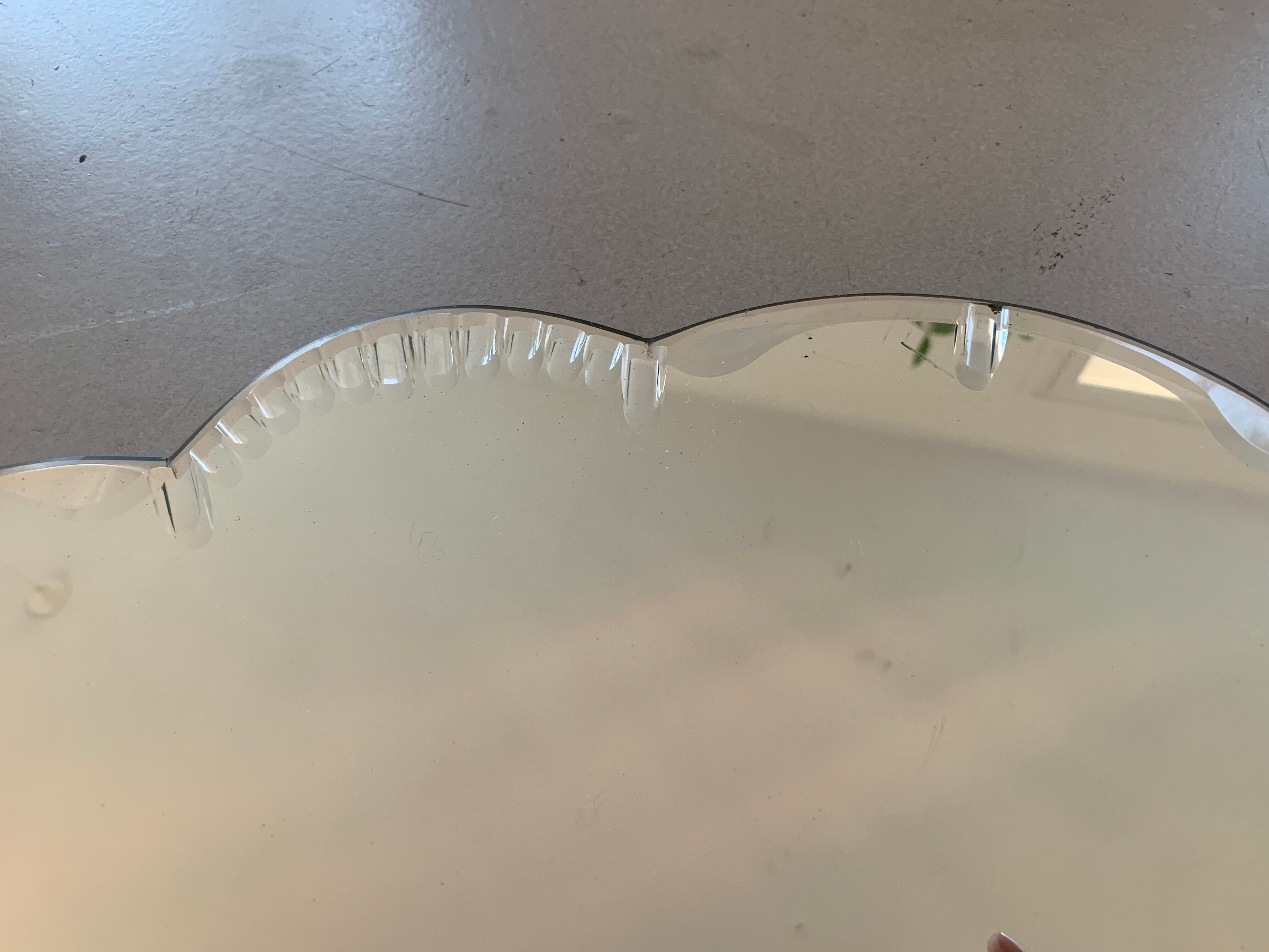 Old beveled mirror 53x82cm