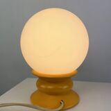 Yellow and white glass table lamp Temde Leuchten type 1