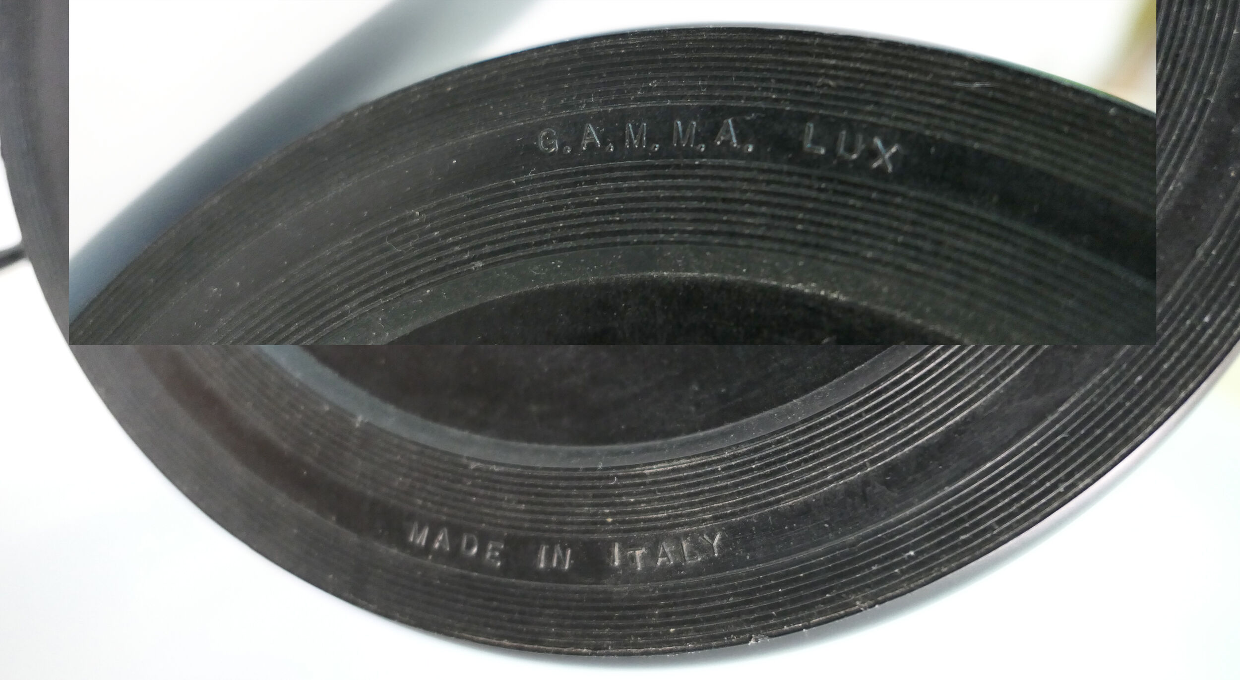 Table lamp or desk gamma lux italy black and chrome