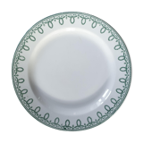 Round serving dish hollow iron earth