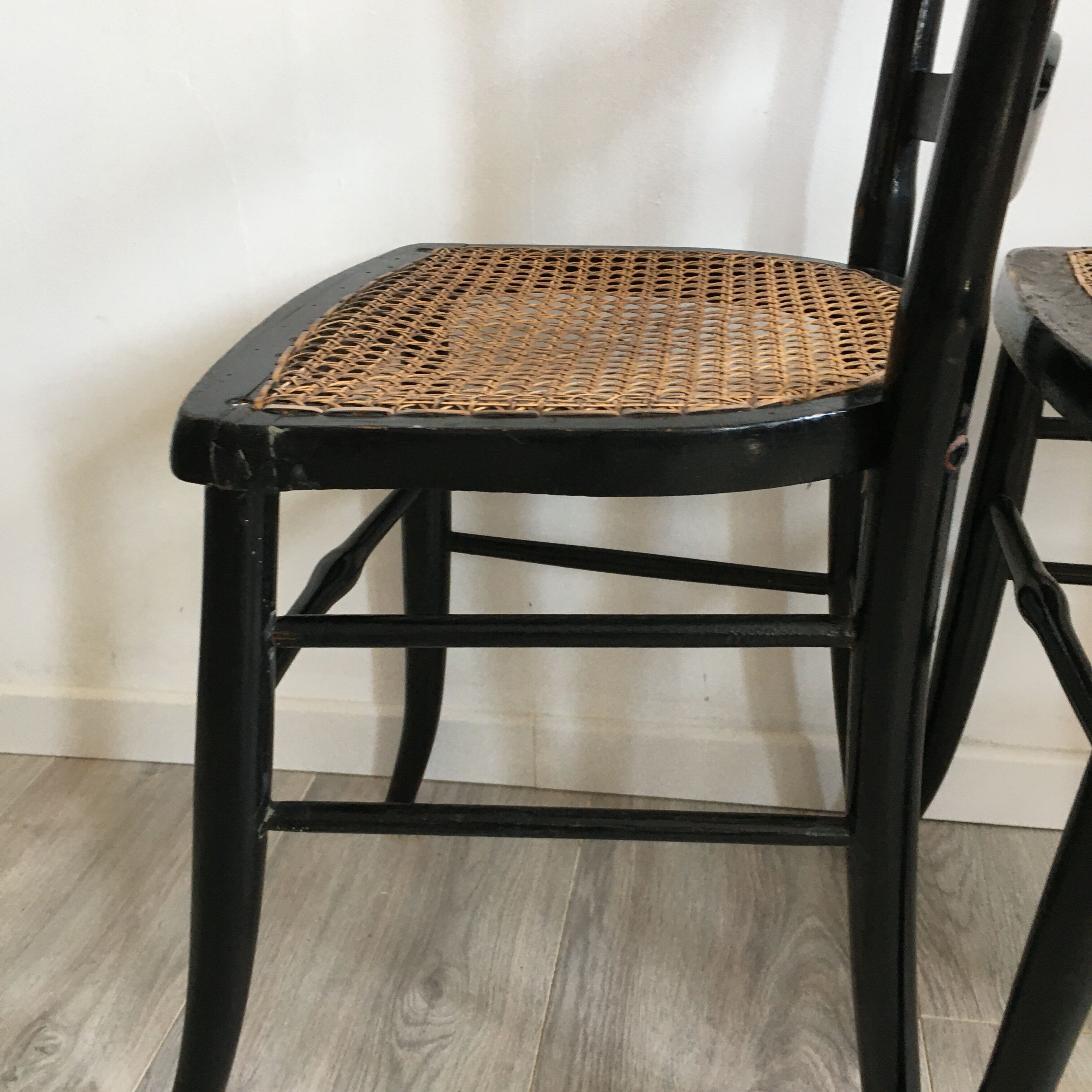 Suite of 3 chairs - late 19th - stamp F.Carton