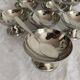 Stainless steel ice cream cups and spoons, 1960s-70s, original boxes.