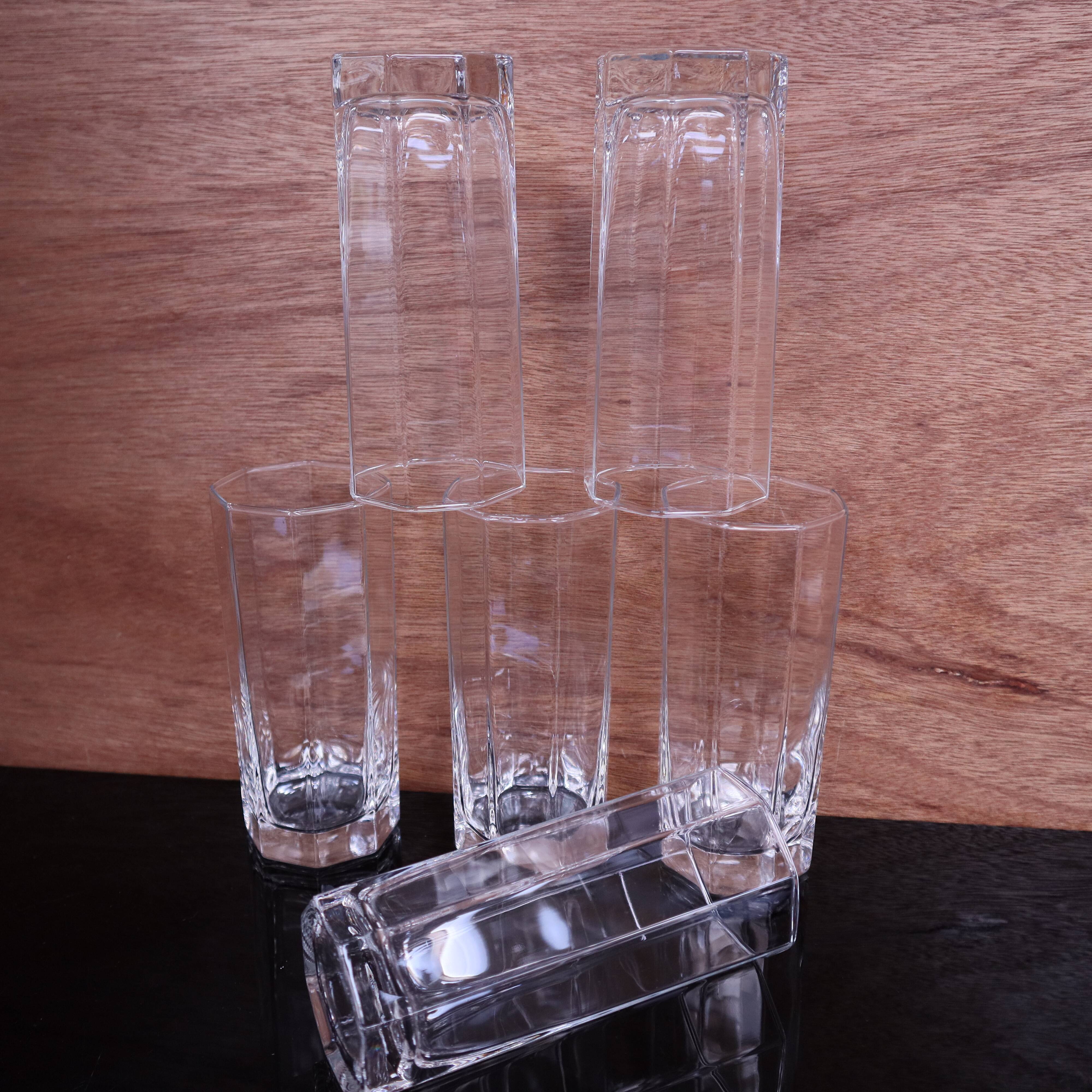 Set of 6 transparent water glasses Octime Luminarc