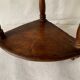 Small old corner shelf in turned wood, 19th century