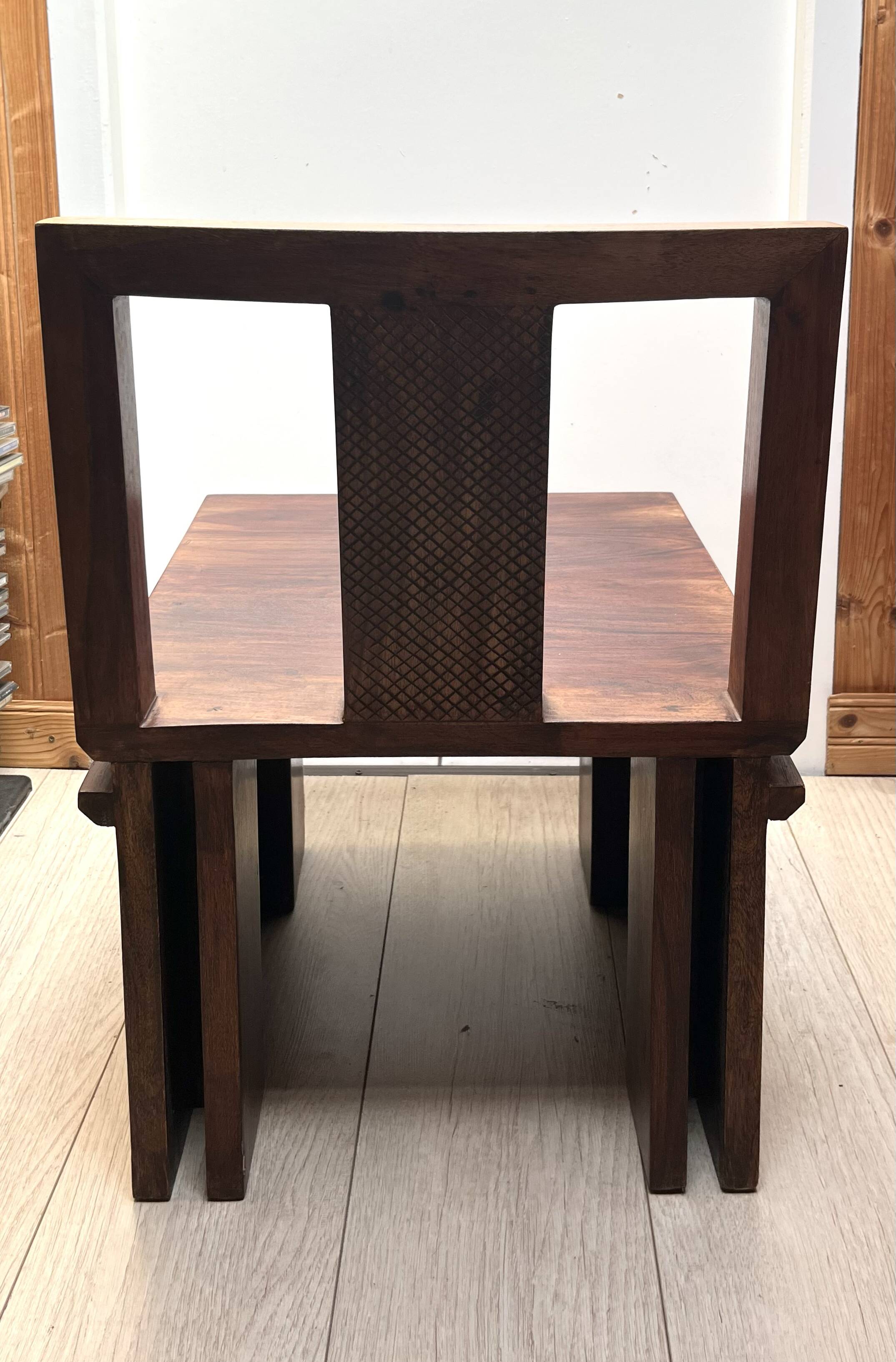 Set of wooden chairs