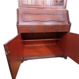 Trumeau (secretary desk) vintage con vetrina, anni 50