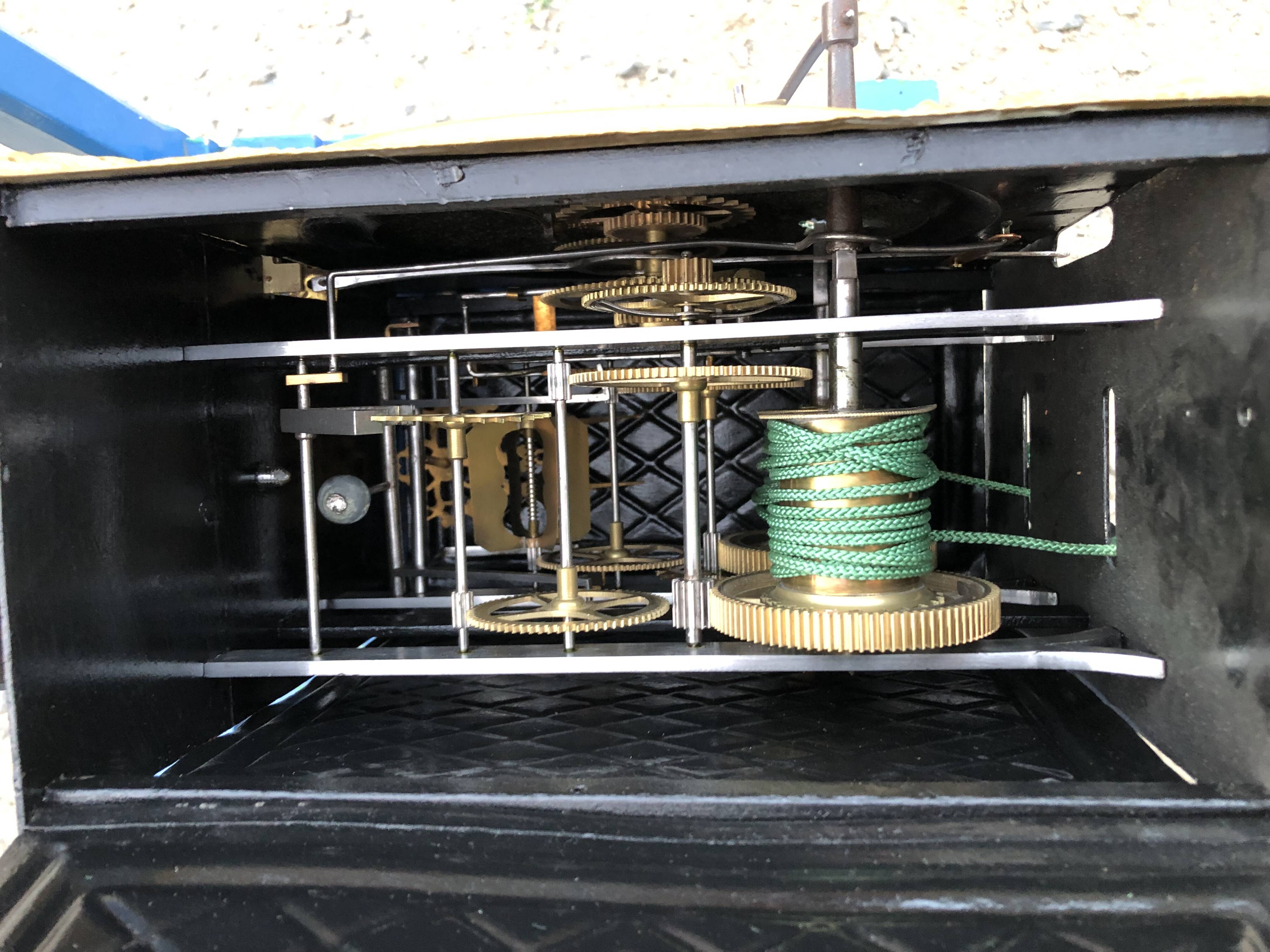 Comtoise clock in cherry style Louis XV period 19th region Fougères.