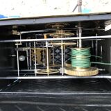 Comtoise clock in cherry style Louis XV period 19th region Fougères.