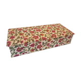 Stunning old flowery fabric box