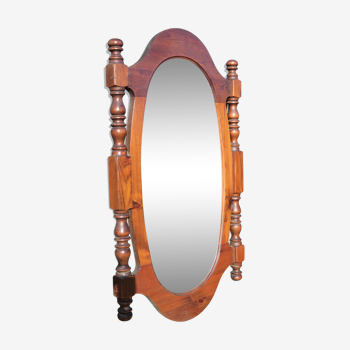 Wooden mirror oval 120x70cm