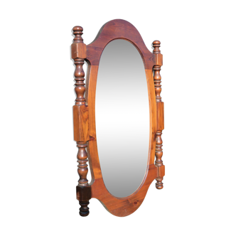 Wooden mirror oval 120x70cm